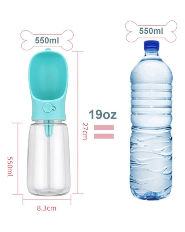 Botella de Agua Portátil para Perros 500 ml - Imagen 6