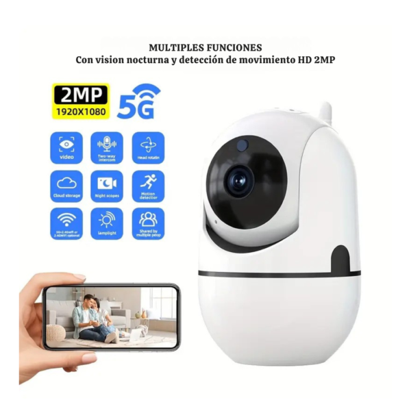 Cámara de Vigilancia  Inteligente para Perros 1080p WiFi - Imagen 2
