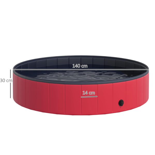 Piscina Plegable para Perros-PVC Antideslizante, Portátil y Resistente - Imagen 6