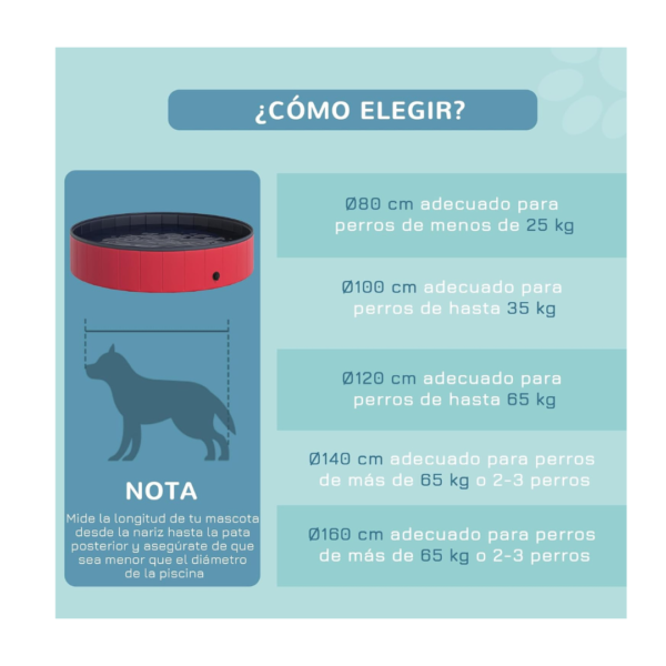 Piscina Plegable para Perros-PVC Antideslizante, Portátil y Resistente - Imagen 5