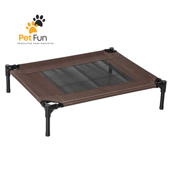 Cama Elevada Transpirable para Perros – Plegable, Antihumedad y Resistente | Tamaños S, M y L